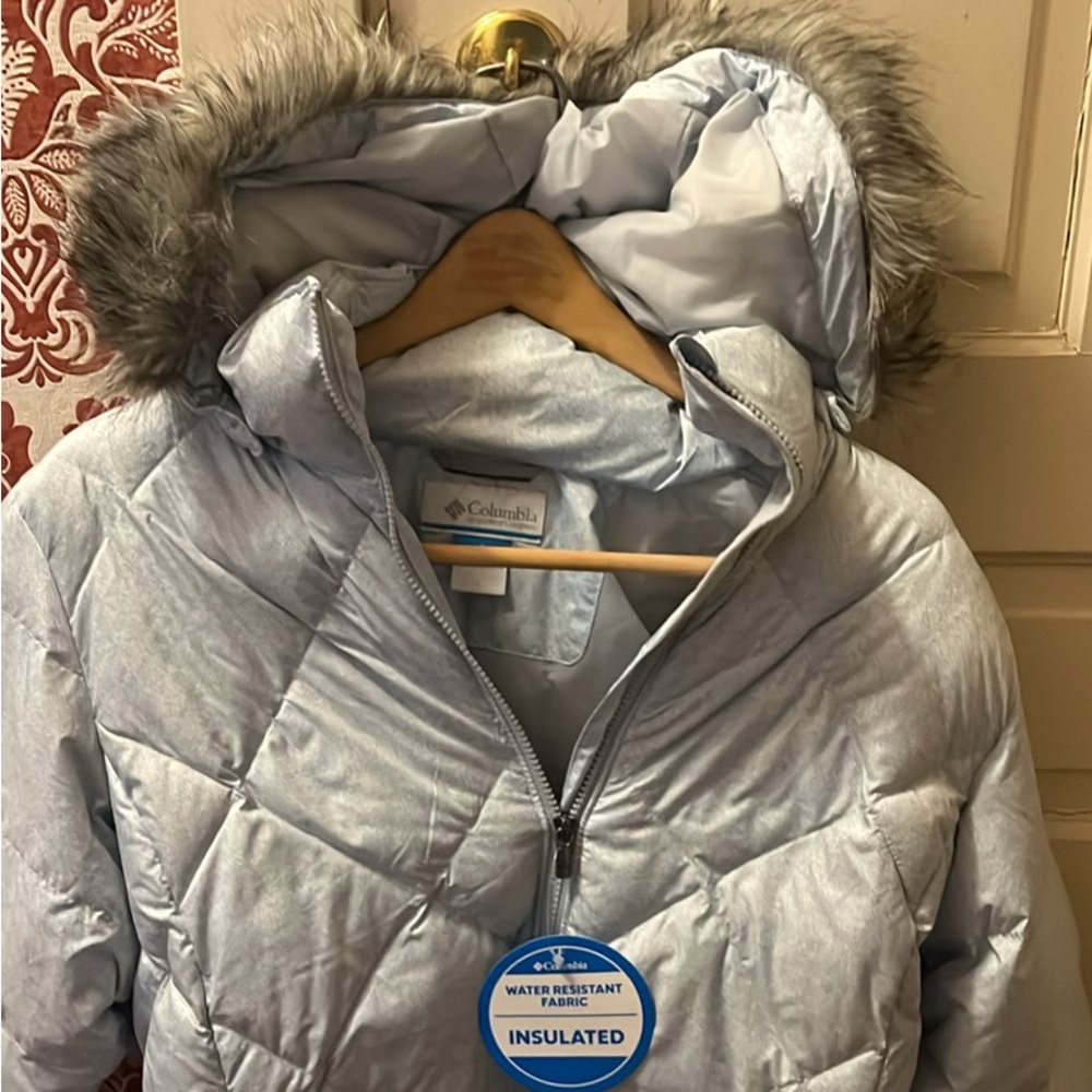 Women’s Large Blue Columbia Hooded Jacket